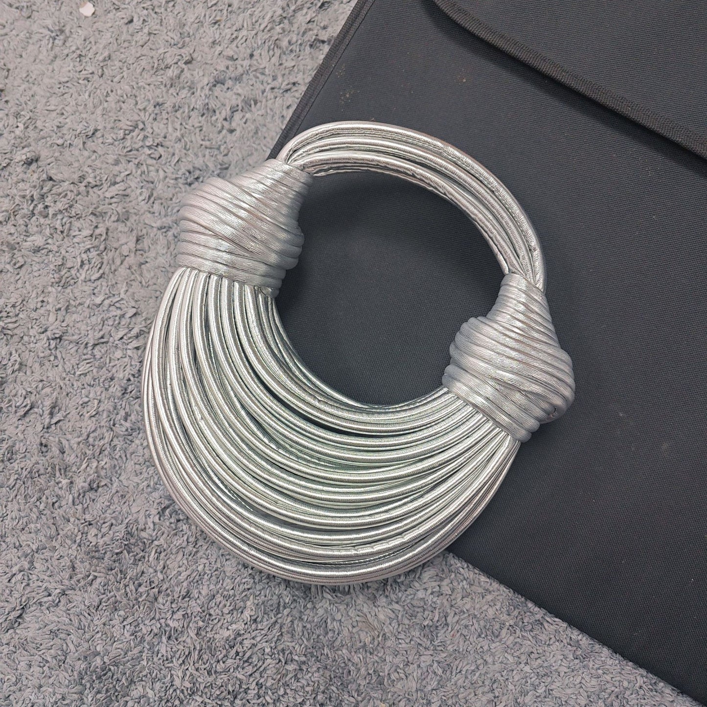 Metallic Chain Crossbody Bag