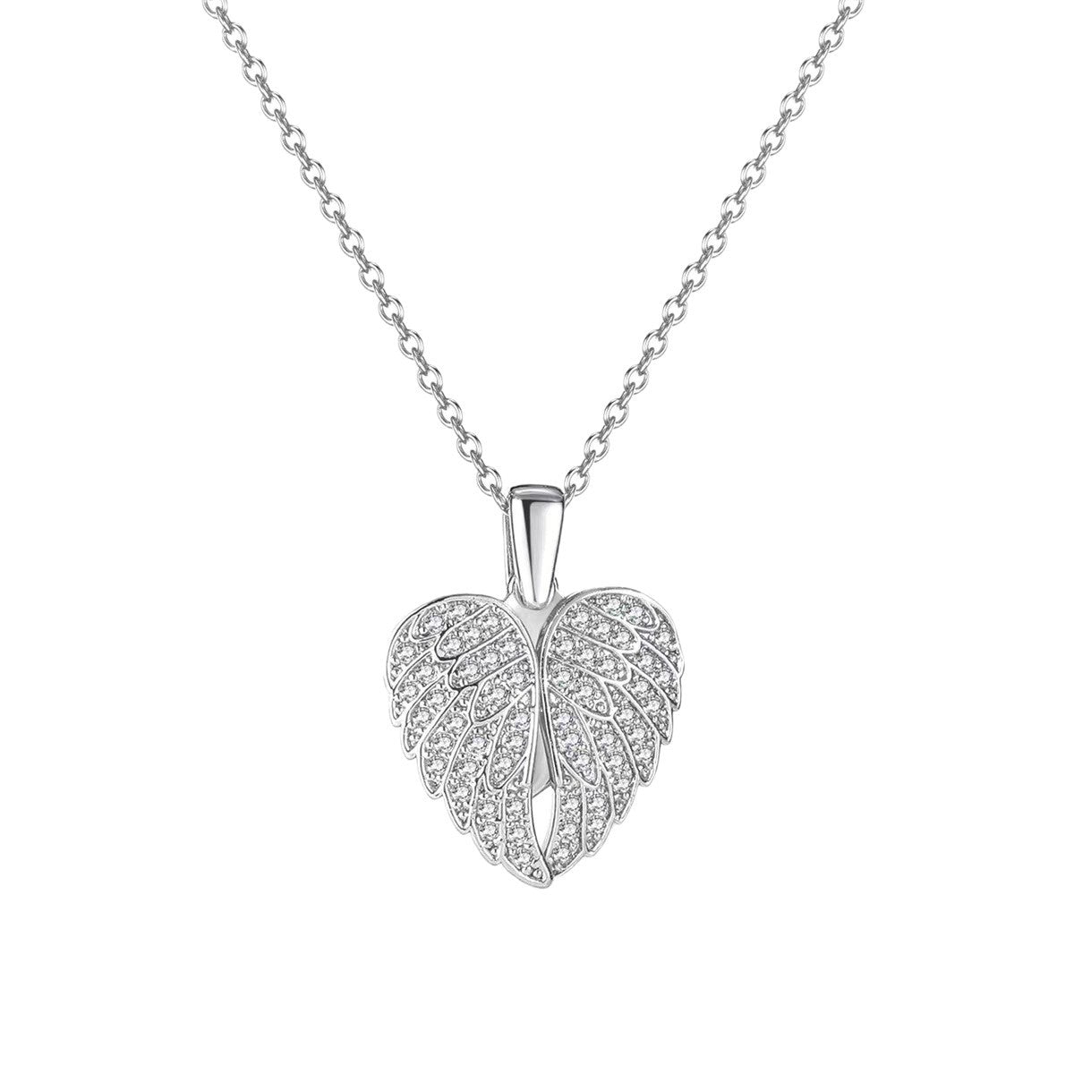 Wings & Heart Titanium Steel Necklace