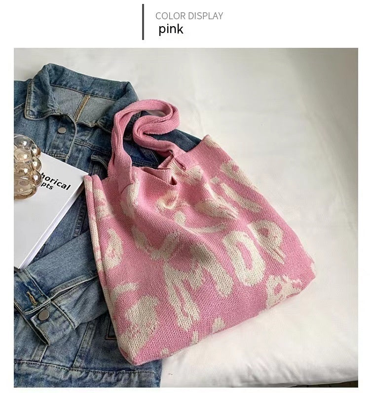 Knitted Woven Tote