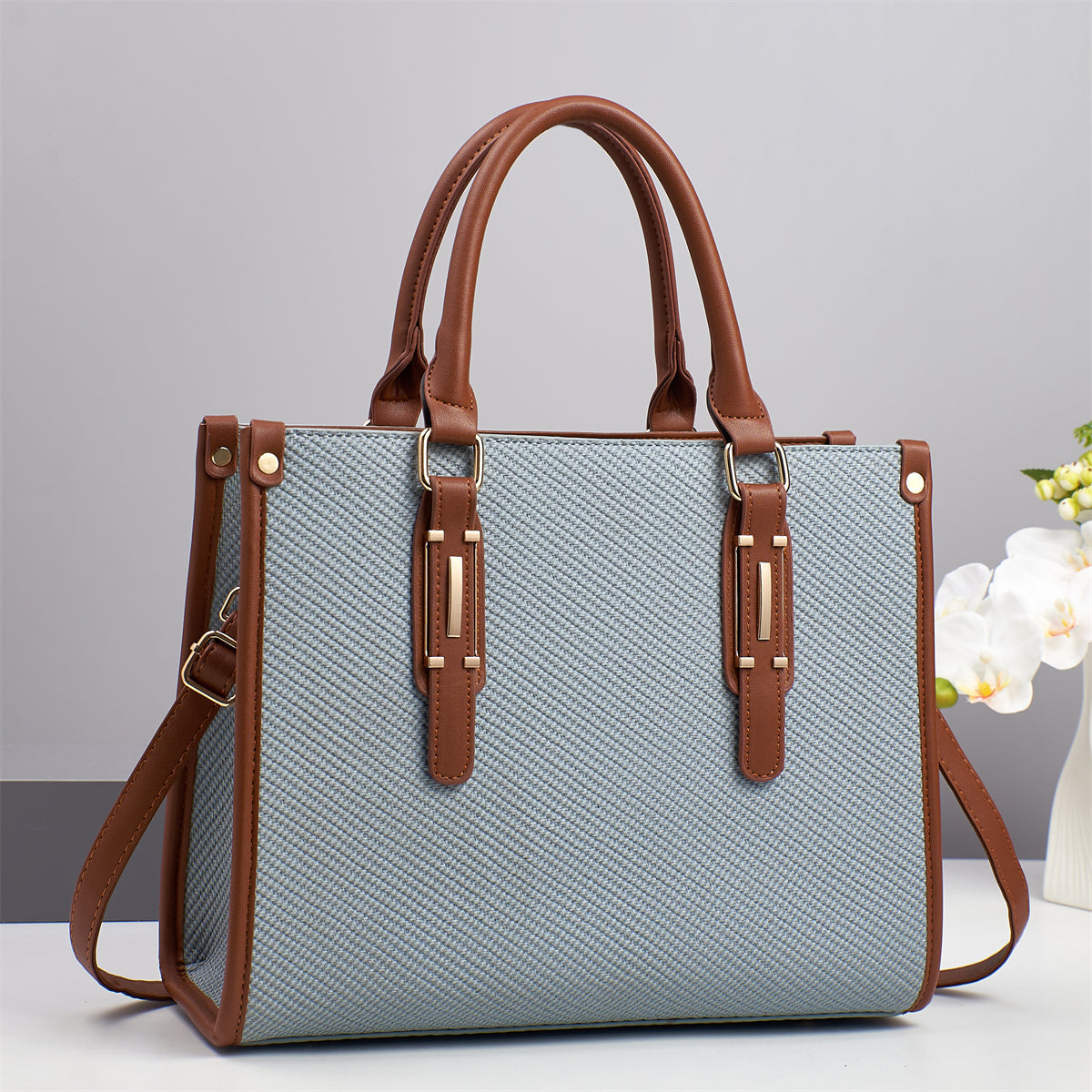 Saffiano Leather Tote Bag