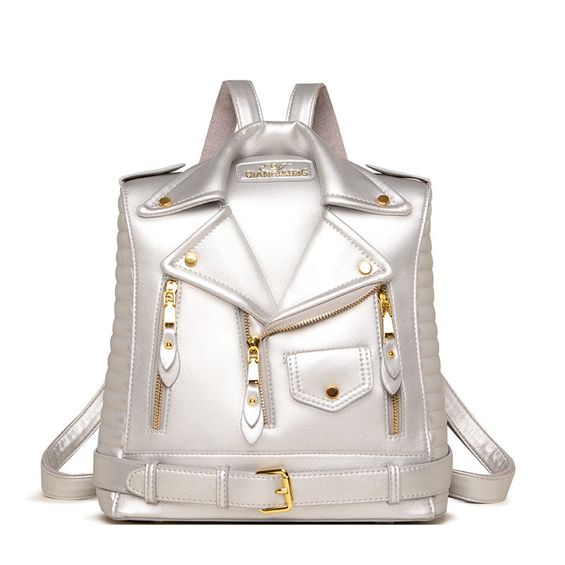 Structured Leather Backpack