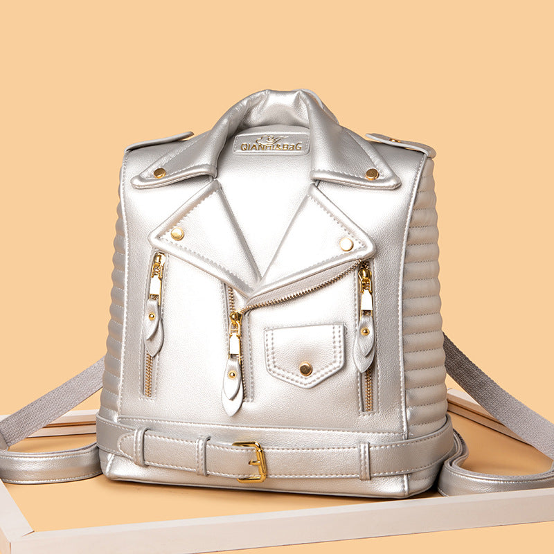 Structured Leather Backpack