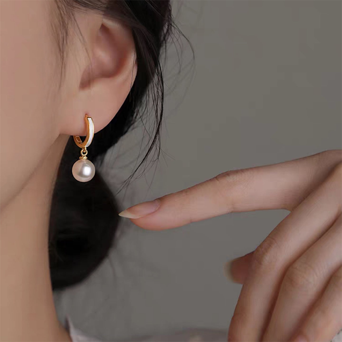 Gold-Plated Geometric Earrings