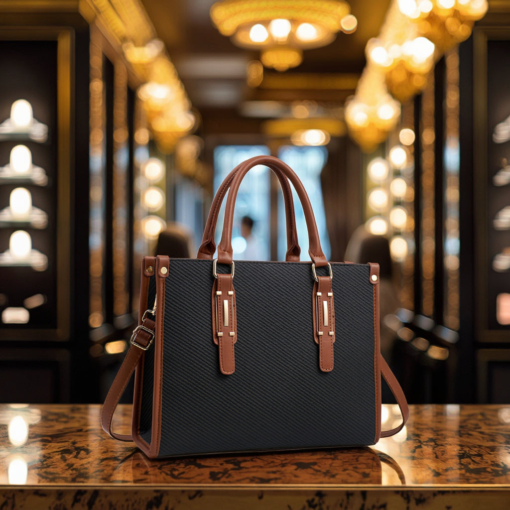 Saffiano Leather Tote Bag