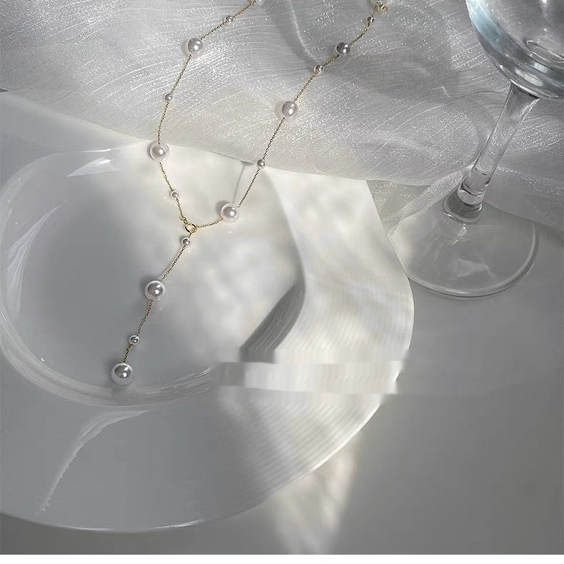 Starry Sky Pearl Clavicle Necklace