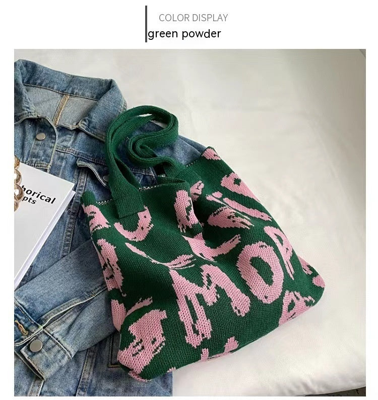 Knitted Woven Tote