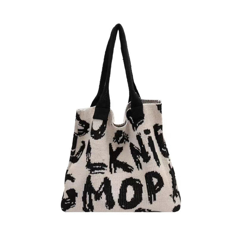 Knitted Woven Tote