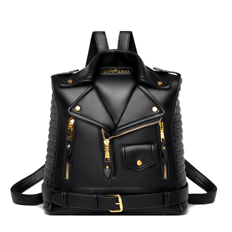 Structured Leather Backpack