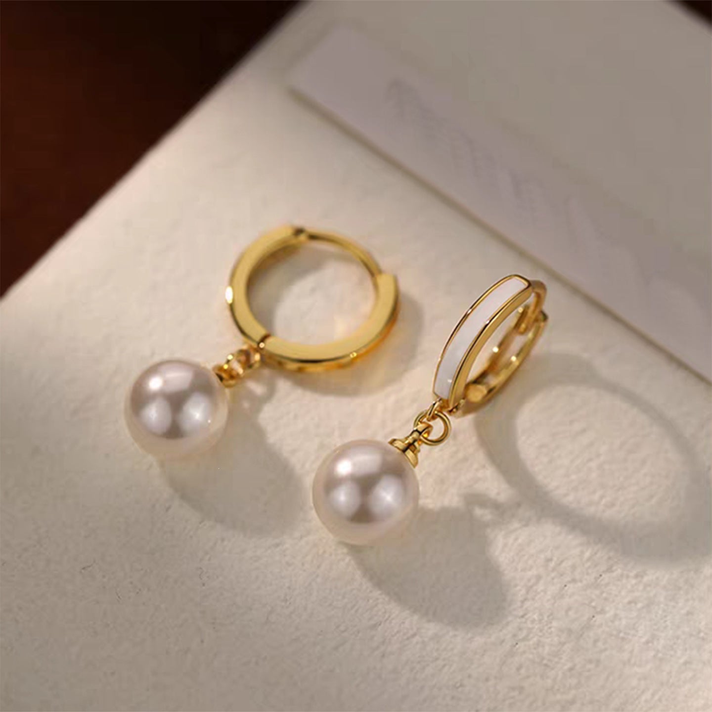 Gold-Plated Geometric Earrings