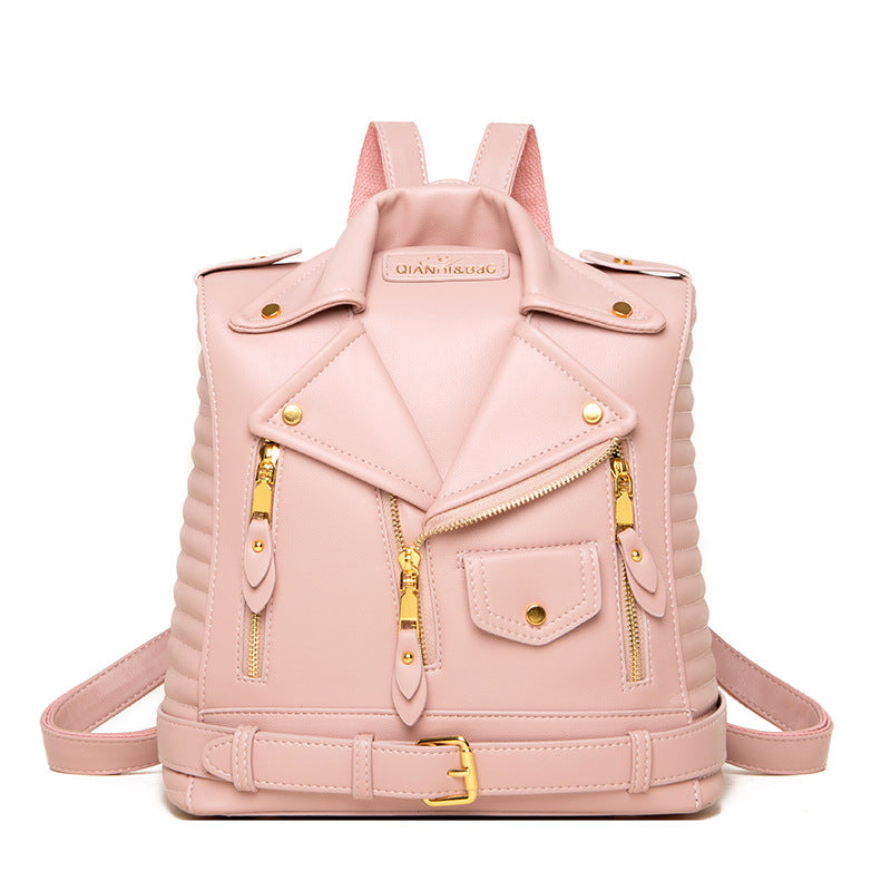 Structured Leather Backpack