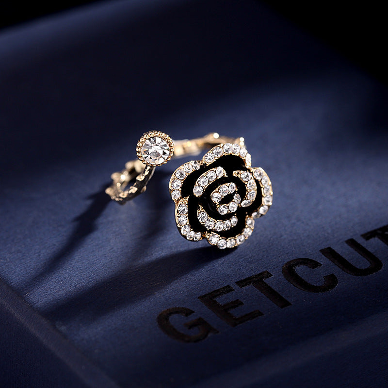 Retro Zircon Flower Ring