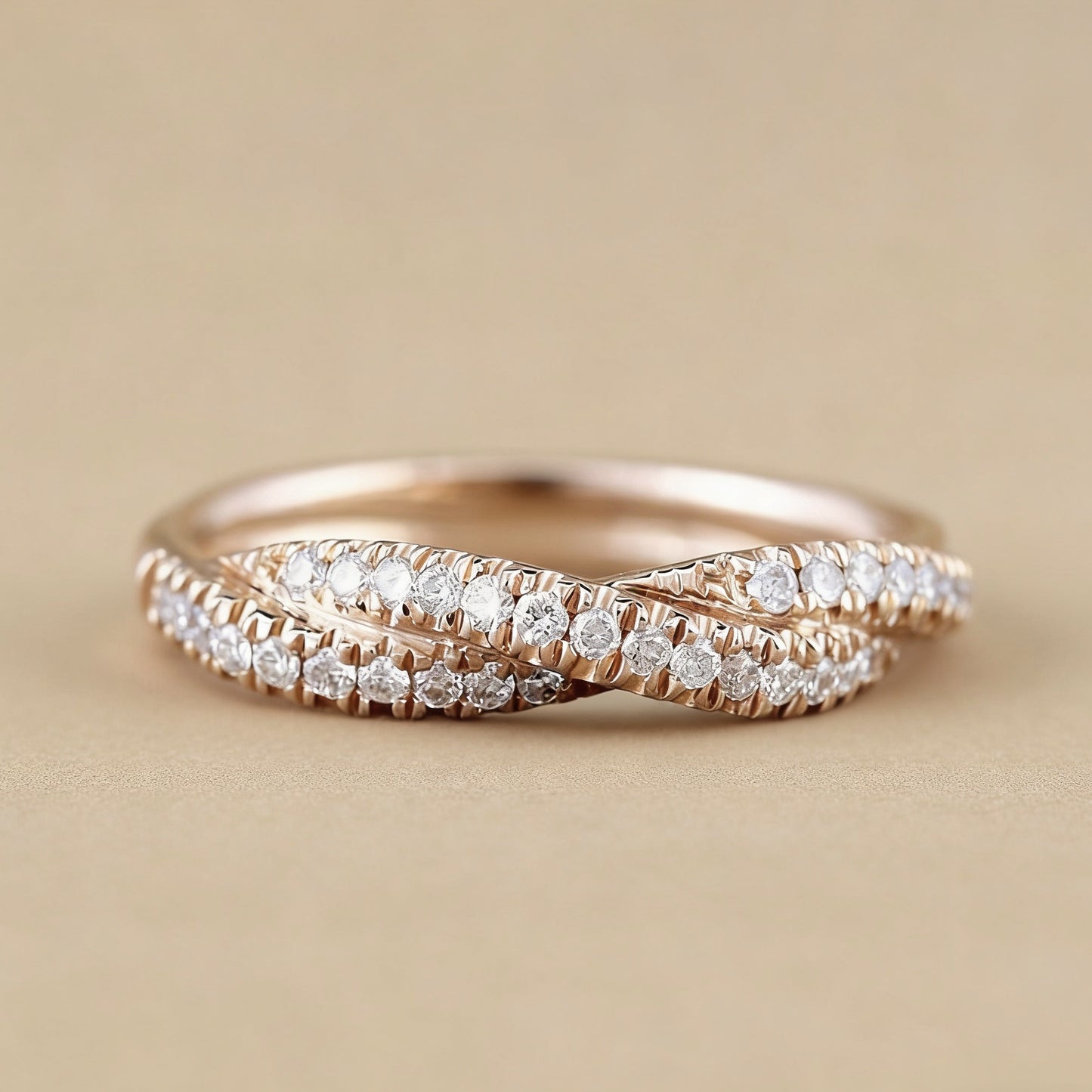 Twisted Cable Rope Ring
