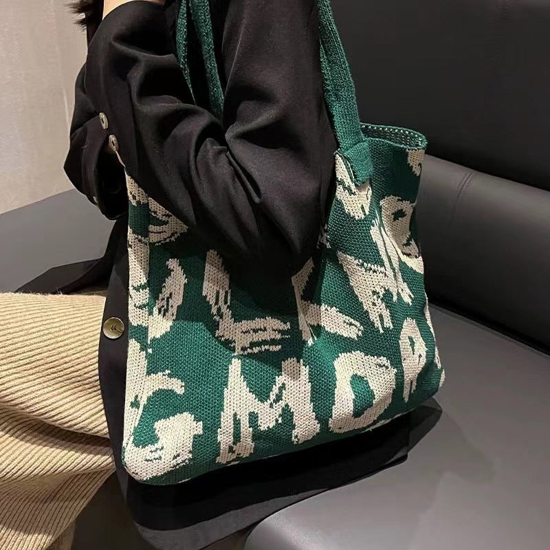 Knitted Woven Tote