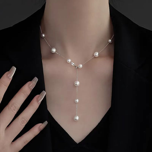 Starry Sky Pearl Clavicle Necklace