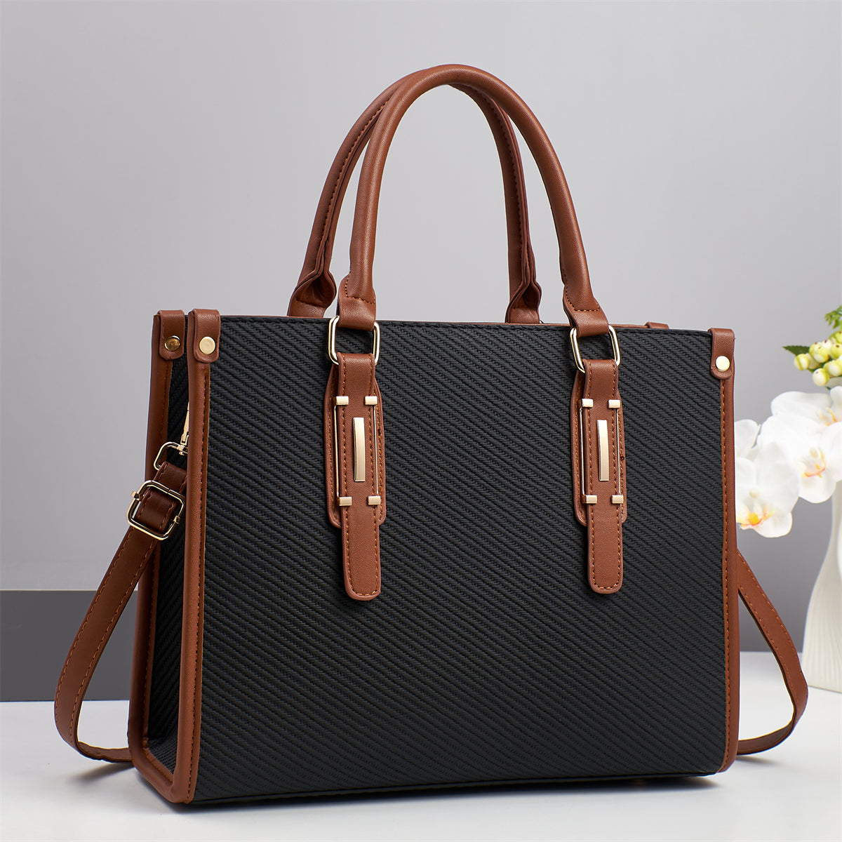 Saffiano Leather Tote Bag