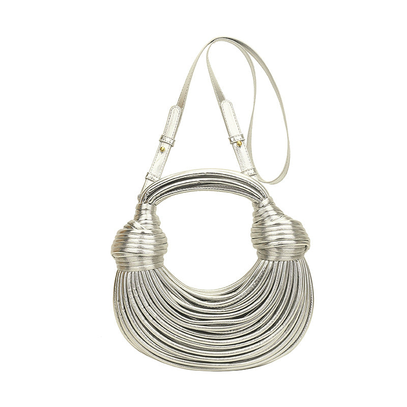 Metallic Chain Crossbody Bag