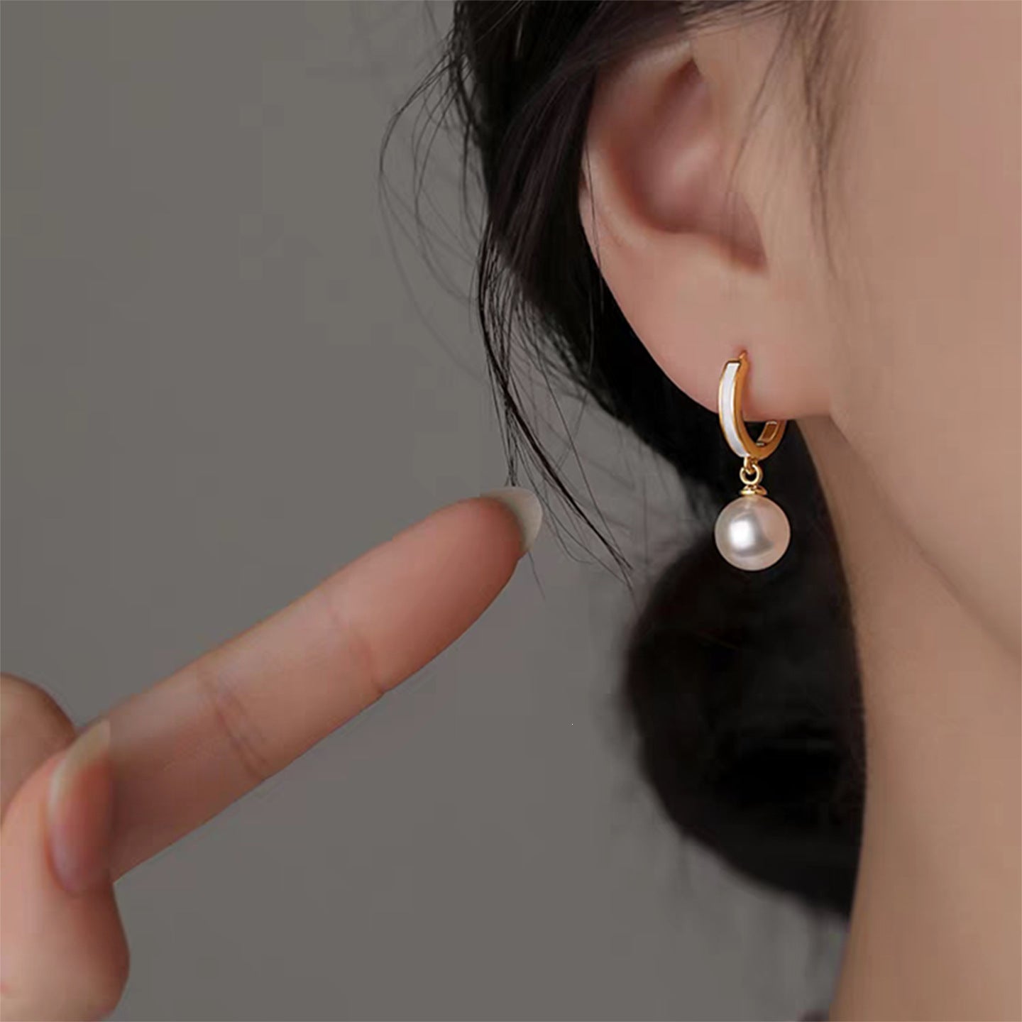 Gold-Plated Geometric Earrings
