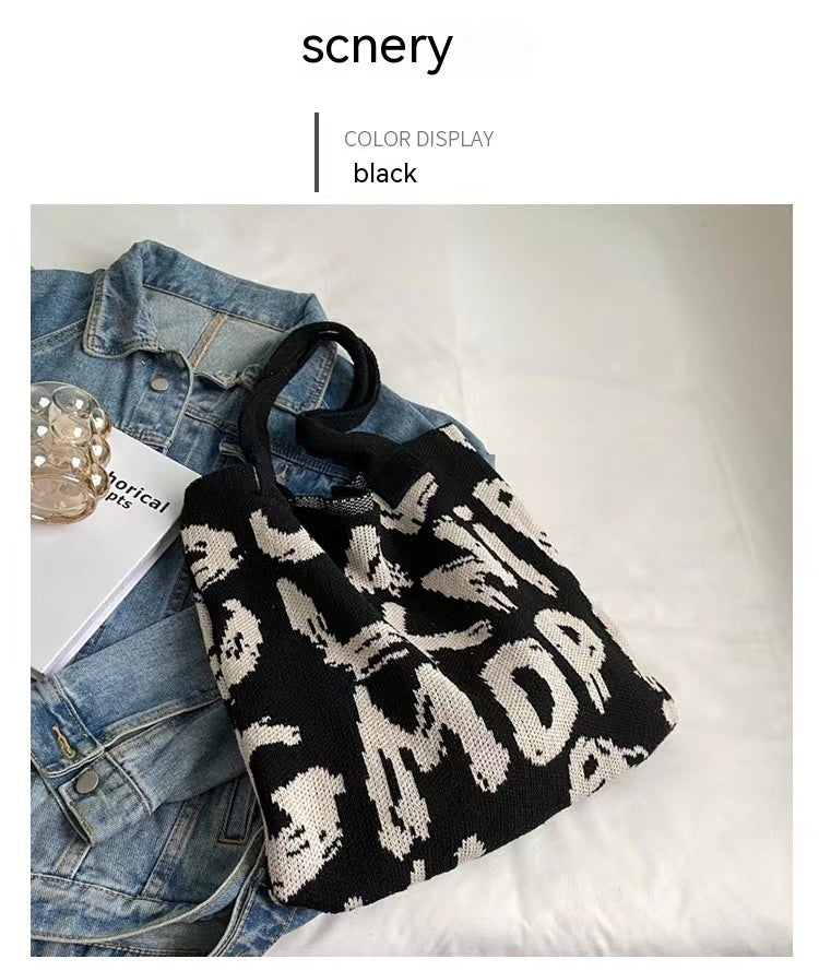 Knitted Woven Tote