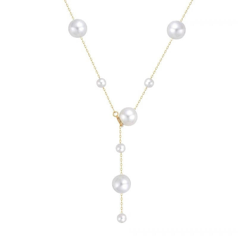 Starry Sky Pearl Clavicle Necklace