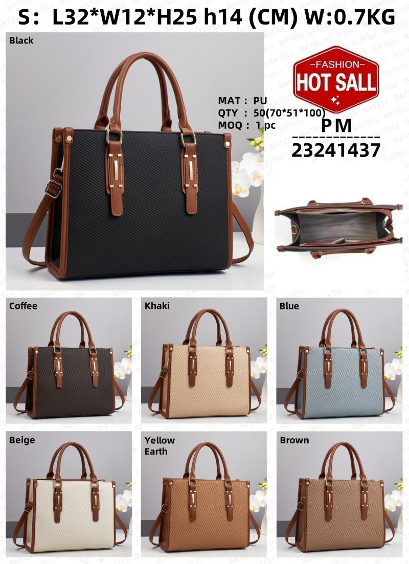 Saffiano Leather Tote Bag