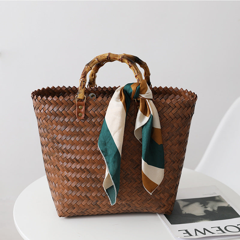 Retro Woven Tote