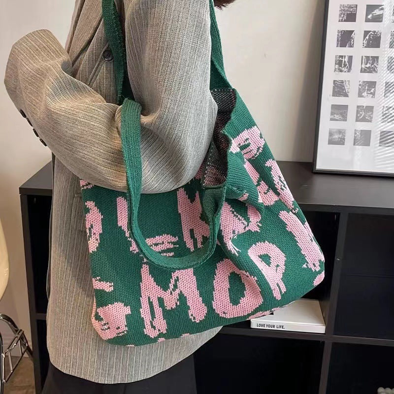 Knitted Woven Tote