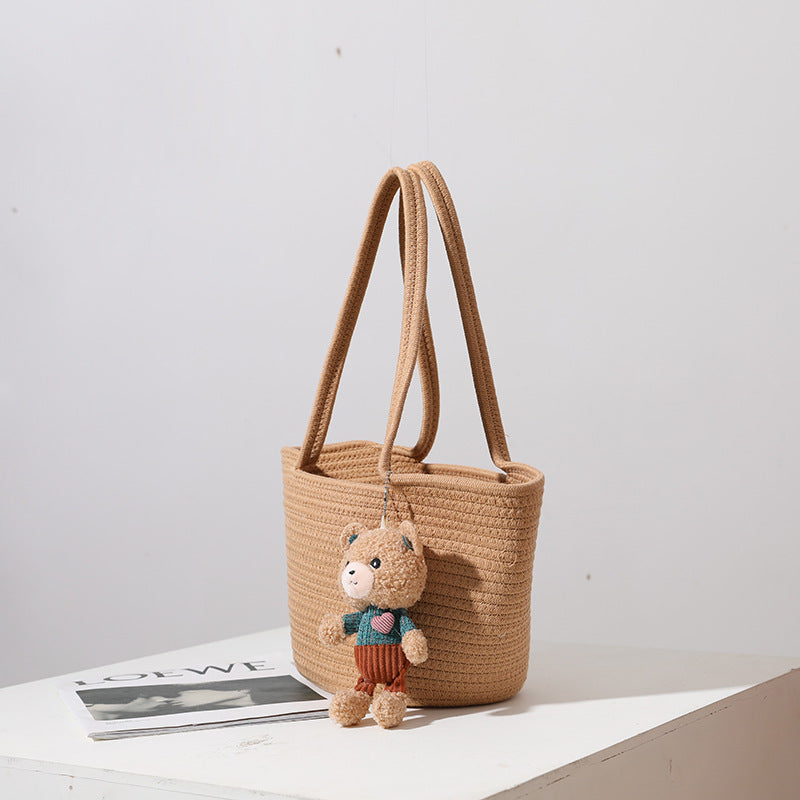 Boho Straw Shoulder Bag