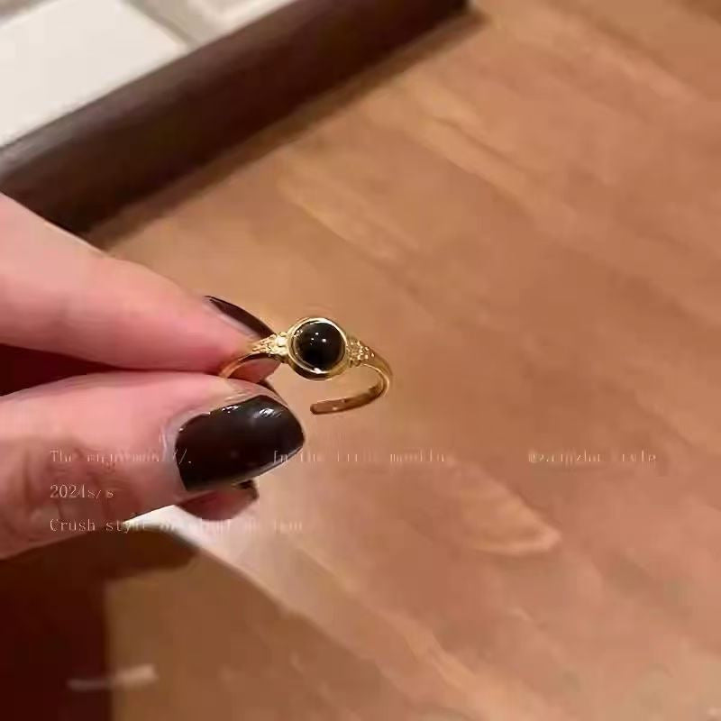 Vintage Tiger Eye Open Ring