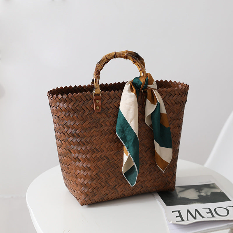 Retro Woven Tote