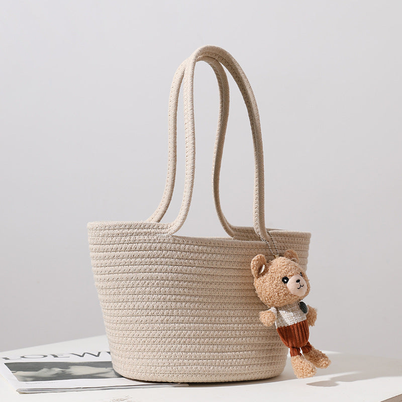 Boho Straw Shoulder Bag