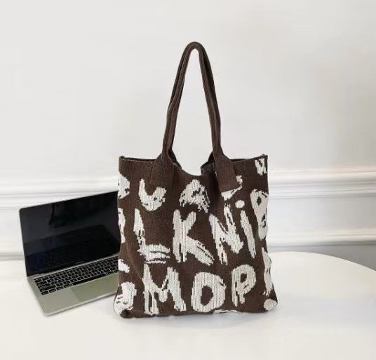 Knitted Woven Tote